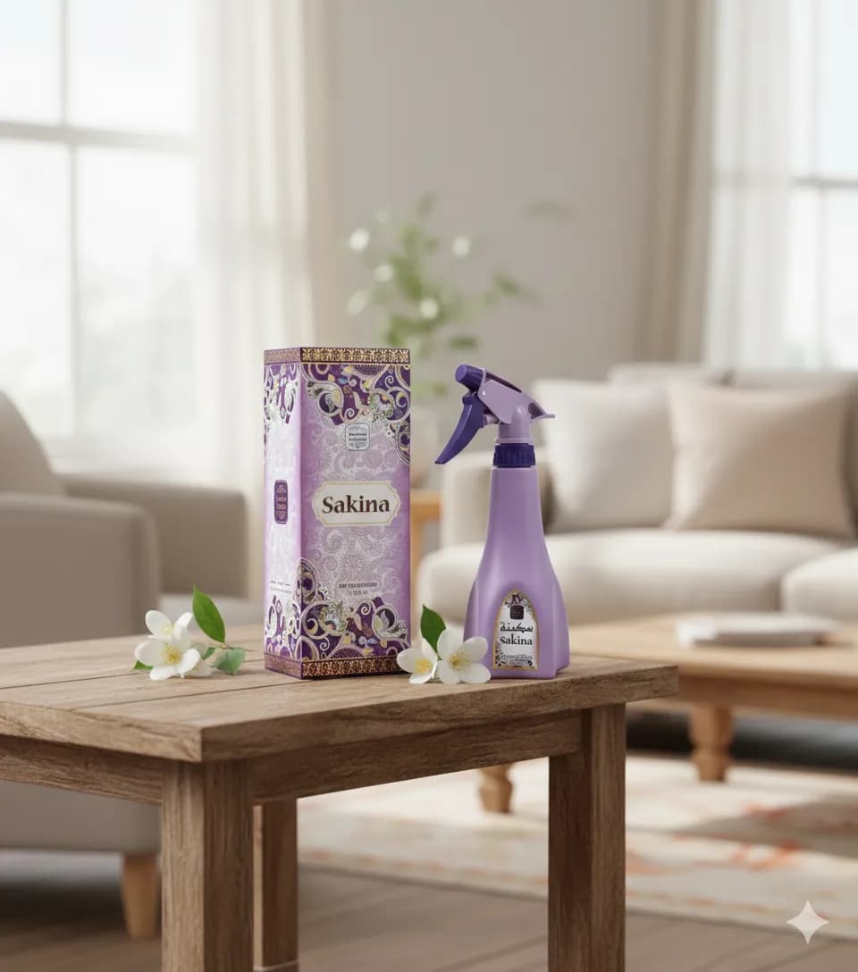 Désodorisant Textile et Maison Sakina - Spray Parfumé 250ml - Ambiance Zen & Fraîcheur Durable - Image 1