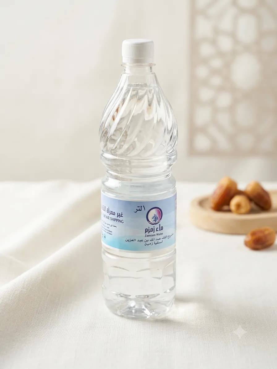 Eau de Zamzam Authentique (Bouteille de 1 Litre) - Image 1