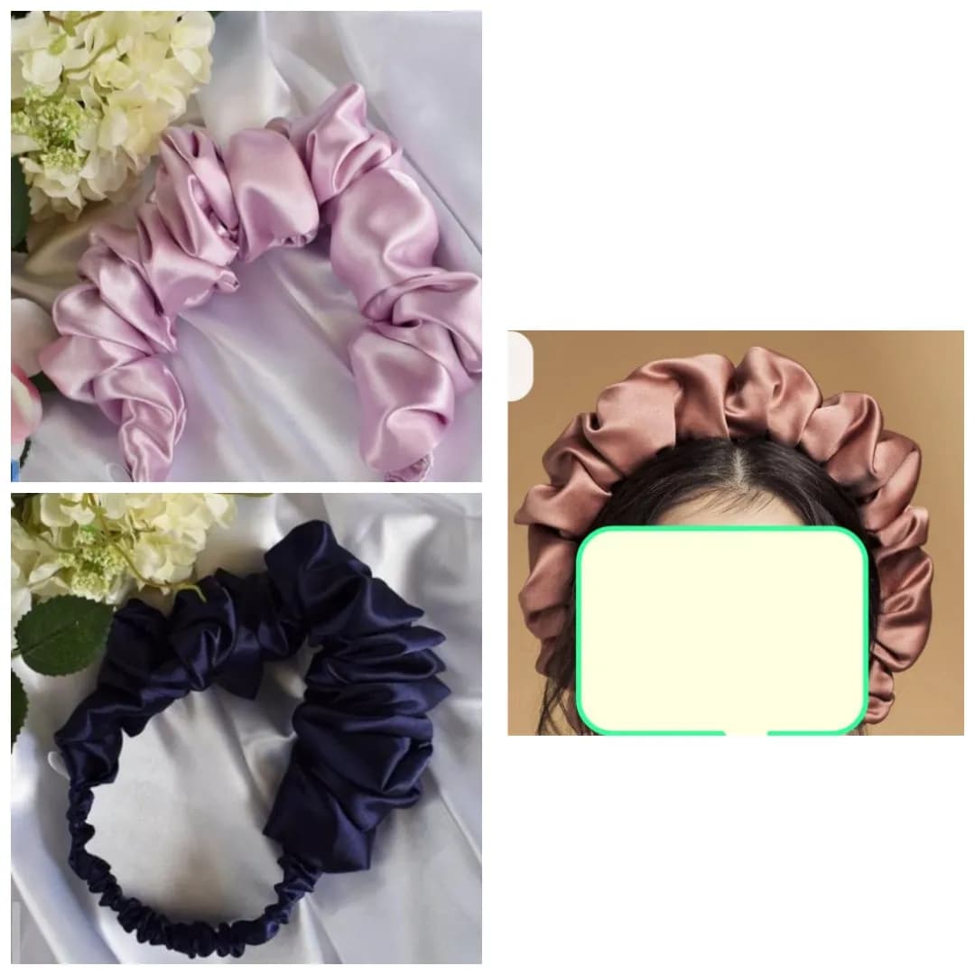 Serre-tête couronne en soie taille normale - Image 1