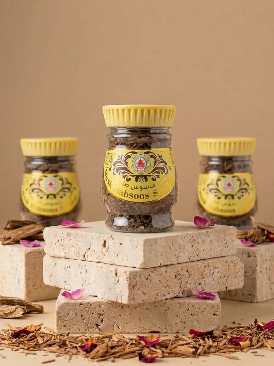 Le produit Musk Mabsoos Sandaliya – Encens Bakhour Musqué & Santal