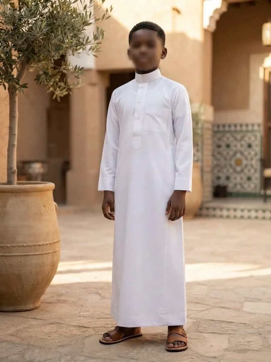 Boubou enfant blanc