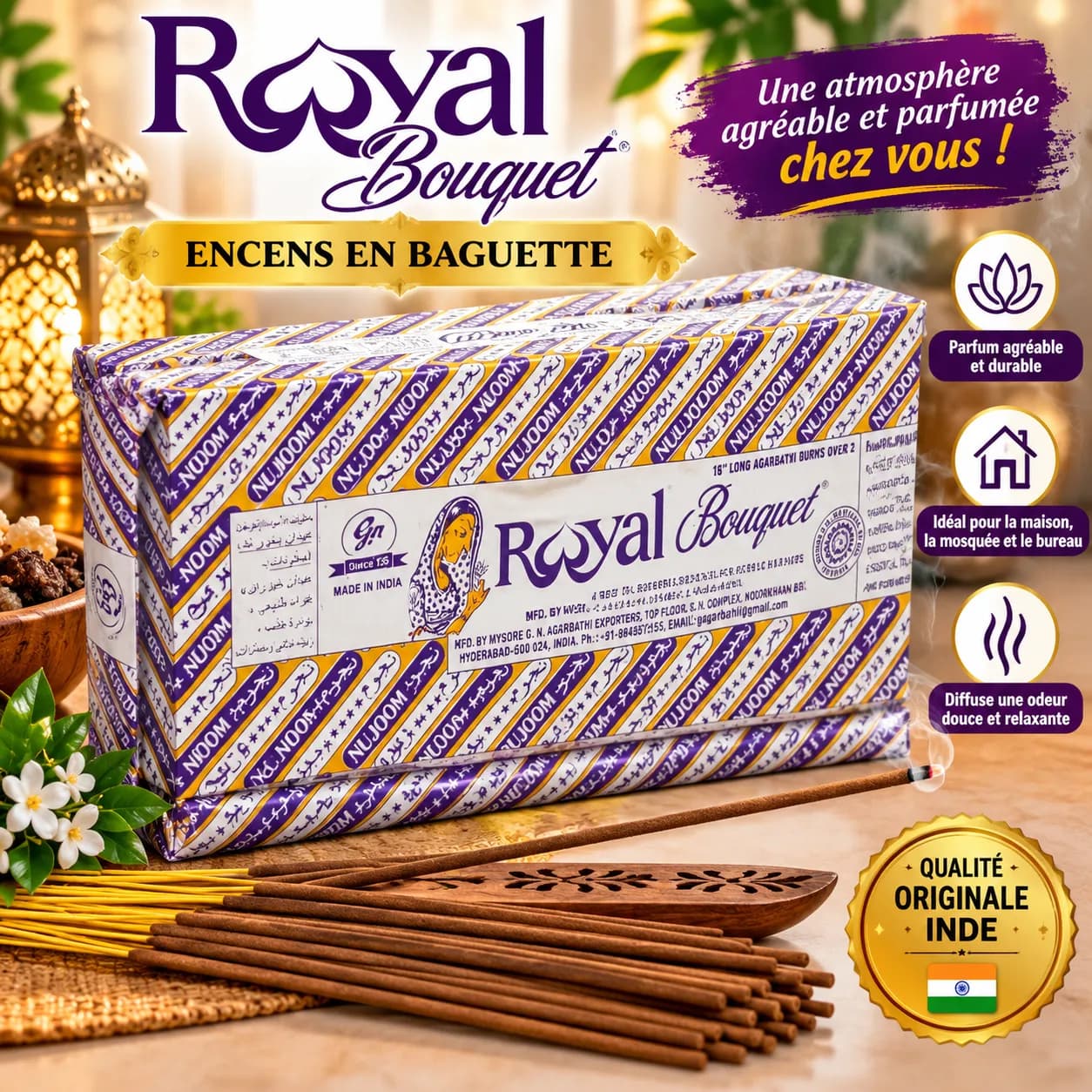 Le produit Encens en Baguettes Royale Bouquet