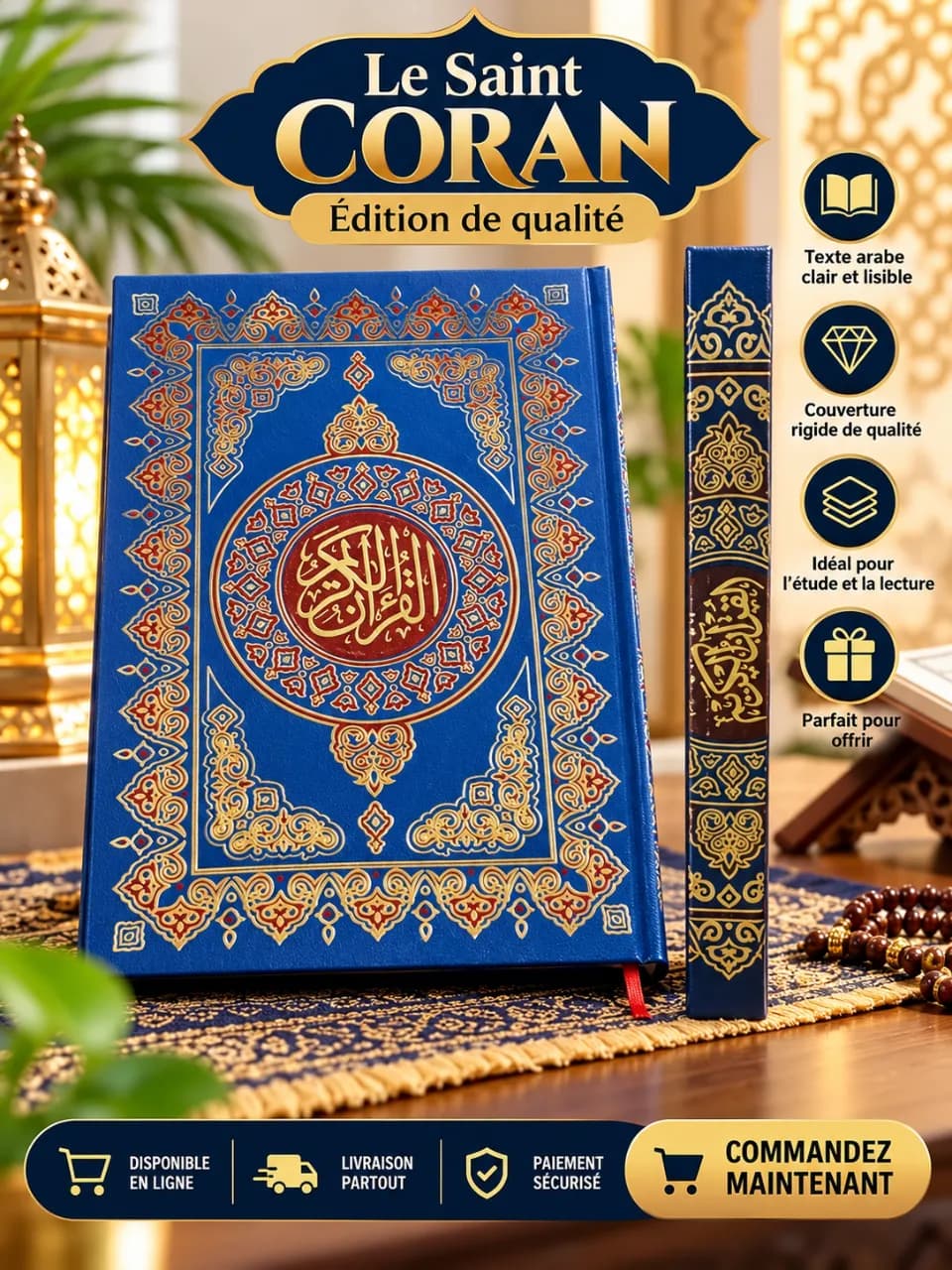 Le produit Le Saint Coran grand – Édition de Qualité