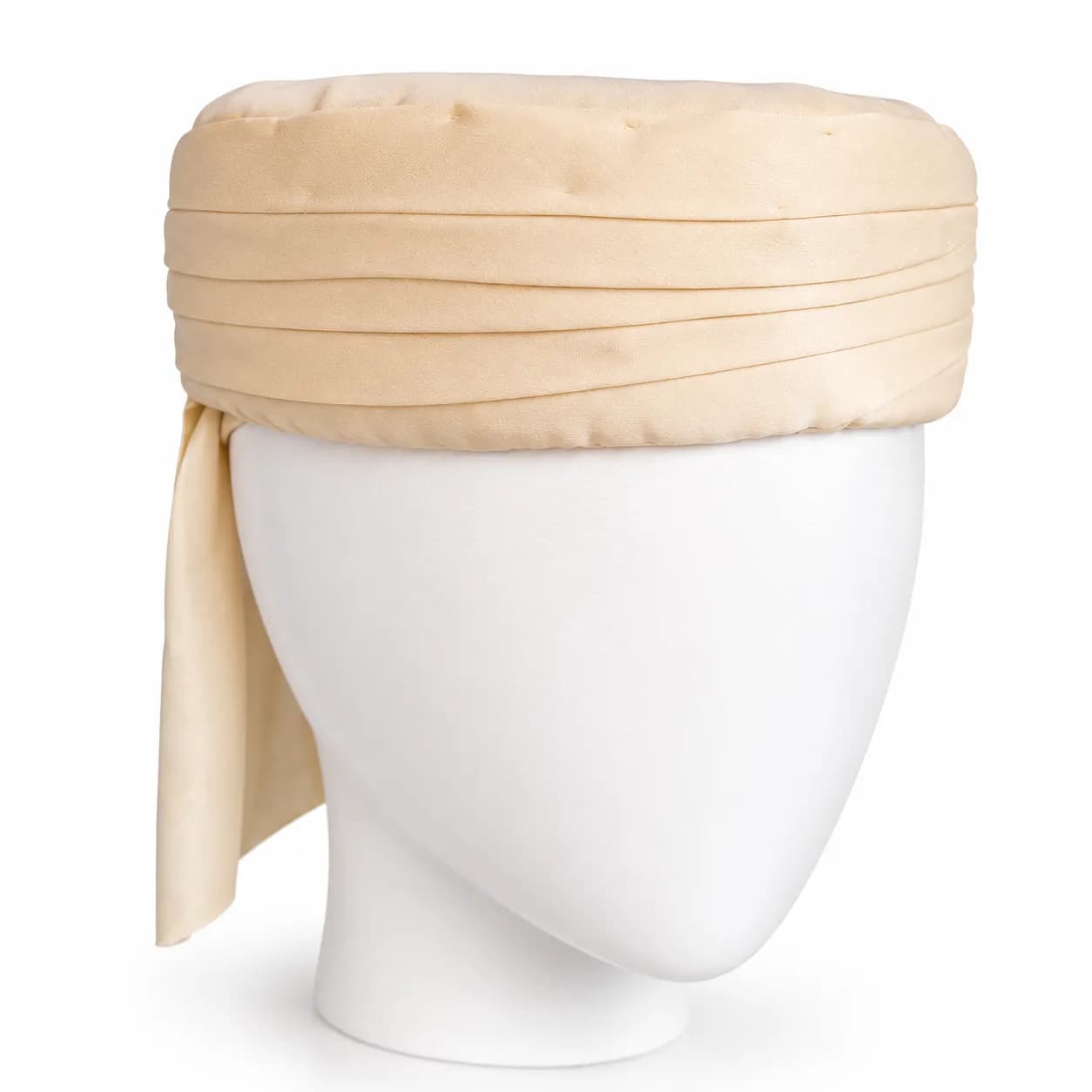 Turban Musulman Homme beige– Coiffe Islamique - Image 1