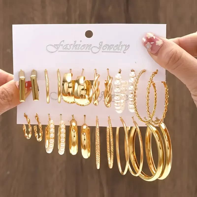 Boucles d'oreilles acier inoxydable - Image 1